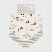 All4Ella 2pk Reversable Bandana Bibs
