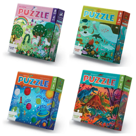 Crocodile Creek Foil 60pc Puzzle - The Toy Station