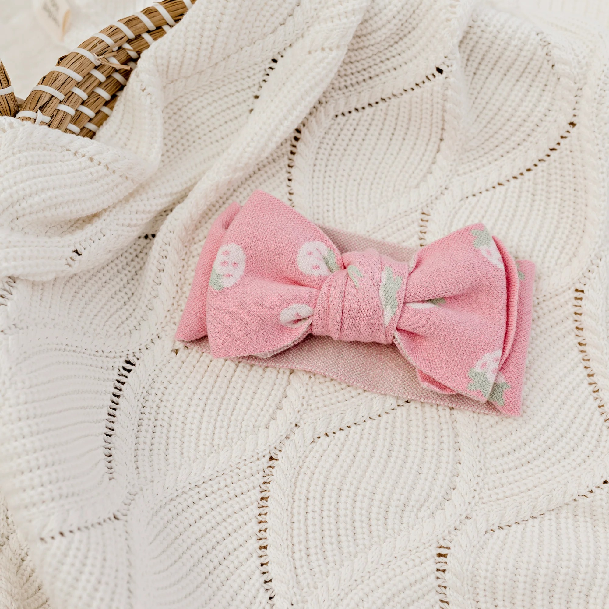 Oversized Top Knot | Strawberry Kisses