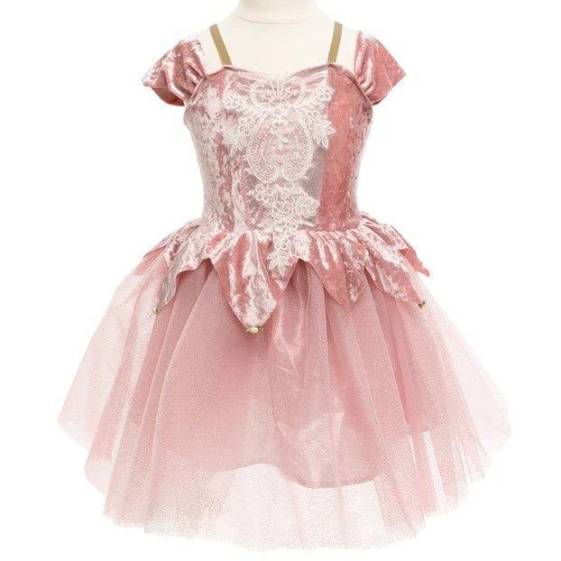 Dusty Rose Holiday Ballerina Dress - The Toy Station
