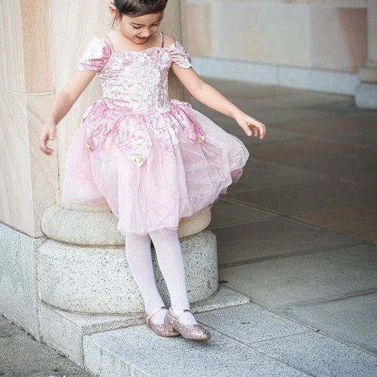 Dusty Rose Holiday Ballerina Dress - The Toy Station