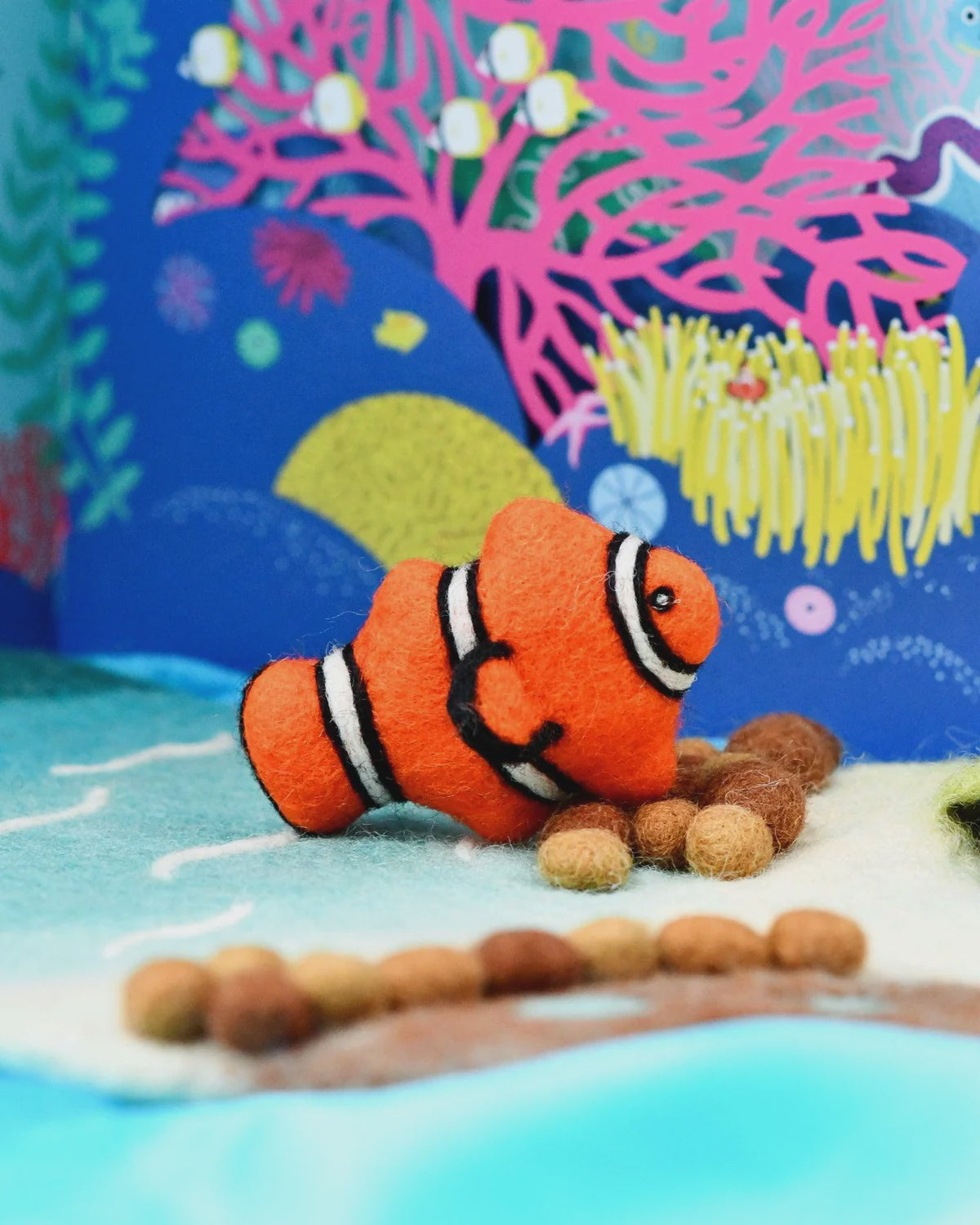 Felt Clownfish Toy (Coral Reef Fish) - The Toy Station