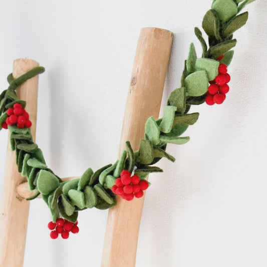 Holly Christmas Garland
