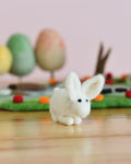 Felt White Rabbit Toy