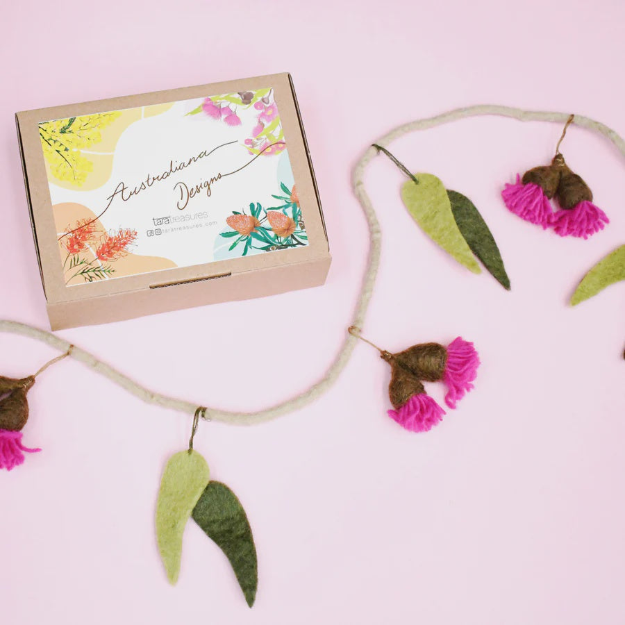 Eucalyptus and Gum Blossoms Garland