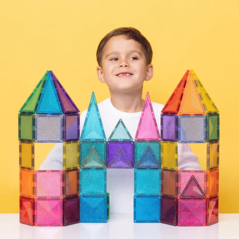 Connetix Glitter Castle Pack 48 Piece