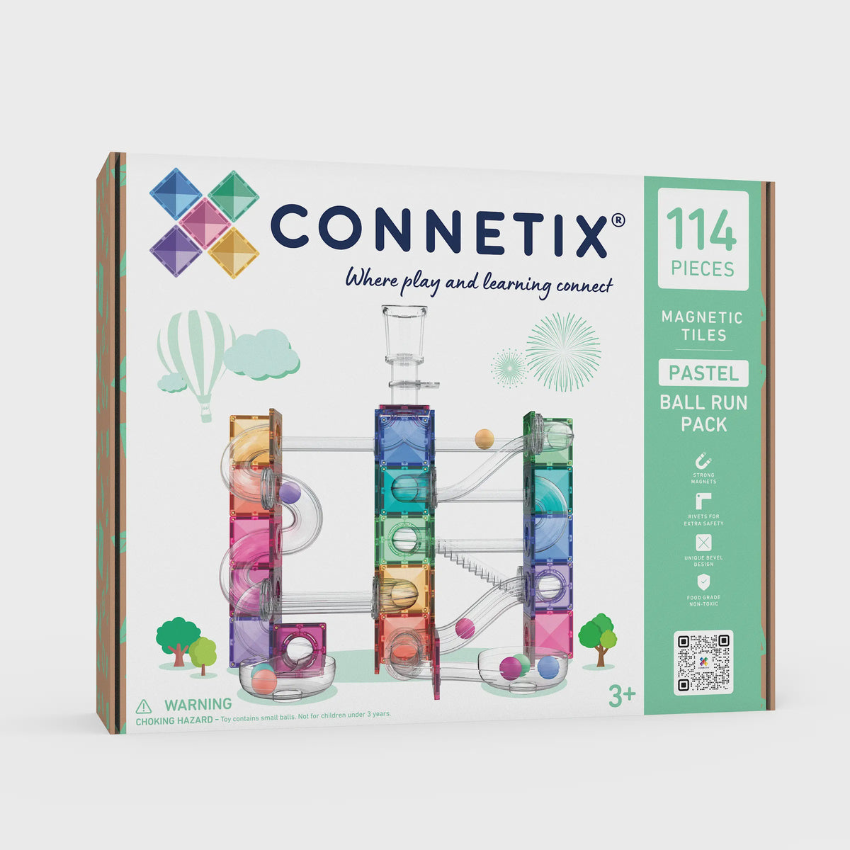 CONNETIX Ball Run Pastel Pack 114 Piece