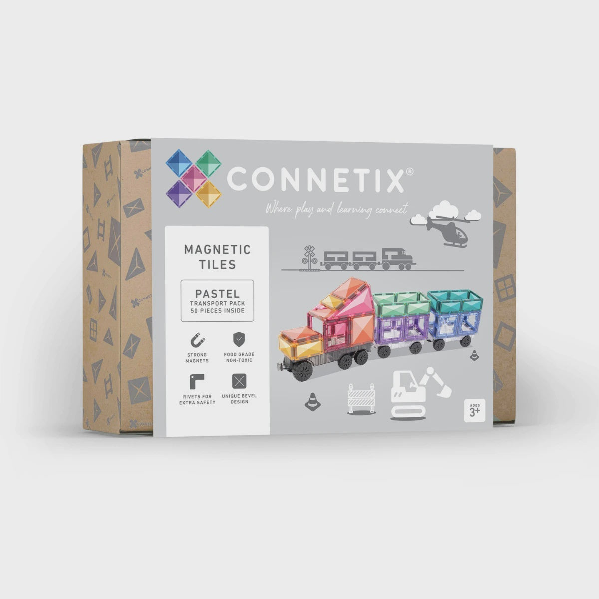 CONNETIX Pastel Transport Pack 50 Piece