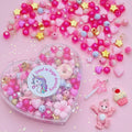 Jewellery Making Kit Pink Heart Shape