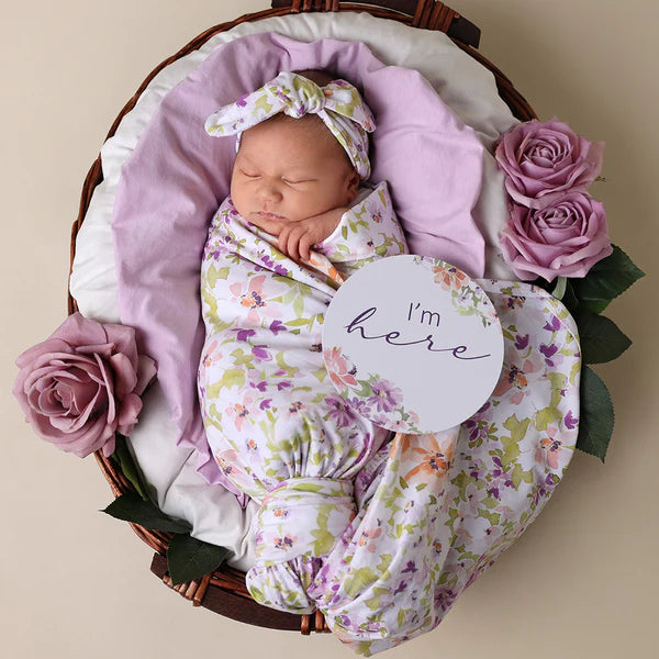 Stretch Cotton Baby Wrap Set