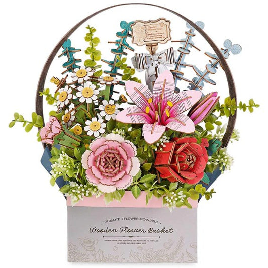 Rowood Wood Bloom Flower Basket