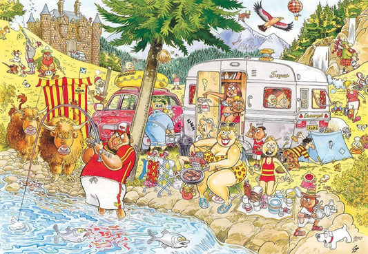 Wasgij 6 Mystery 1000pc Camping Commotion - The Toy Station