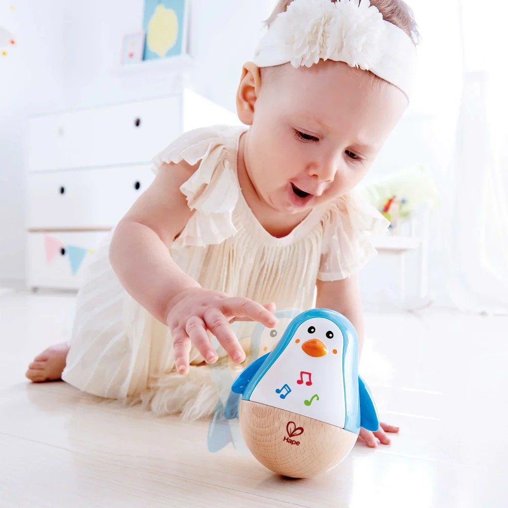 Hape Penguin Musical Wobbler - The Toy Station