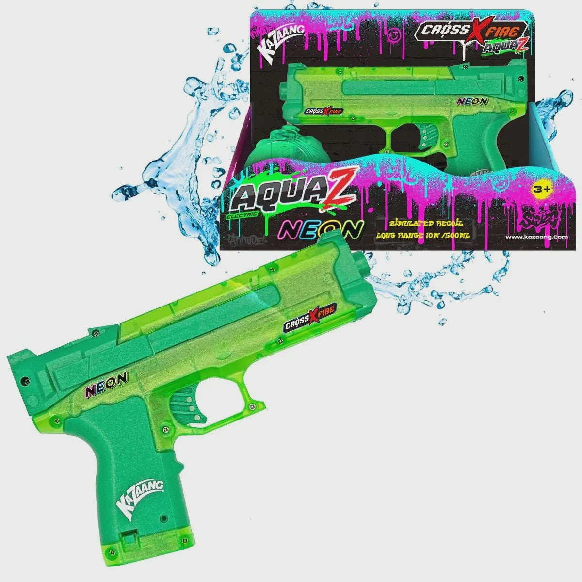 Kazaang CrossXFire AquaZ Electric Neon Green Water Gun