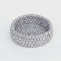 Felt Ball Basket - Light Grey 30cm - The Toy Station