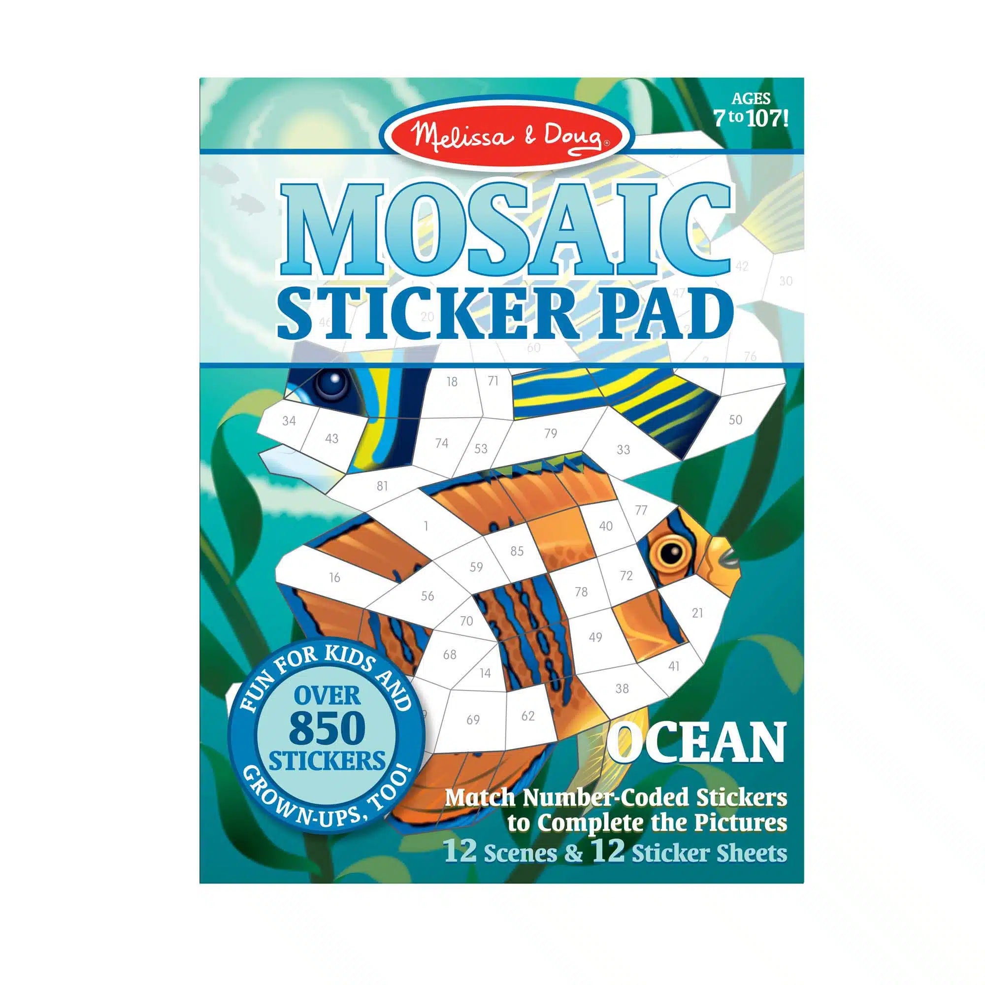 Melissa & Doug Mosaic Sticker Pad Ocean - The Toy Station