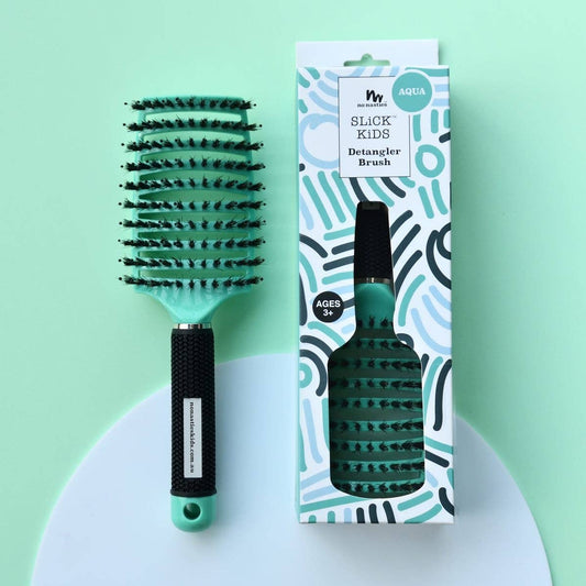 No Nasties Detangler Brush - Aqua