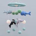 Nursery Cot Mobile - Ocean Marine Mammals - The Toy Station