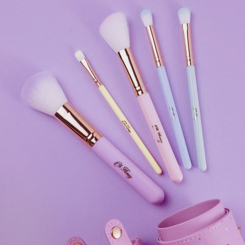 5 Pc Rainbow Makeup Brush Set - The Toy Station