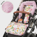 Reversible Pram Liner - Garden Party/Faux Fur