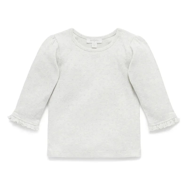 Pointelle Rib Layering - Cloud - The Toy Station