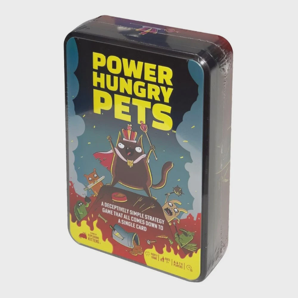 Power Hungry Pets Tin Box Edition - By Exploding Kittens