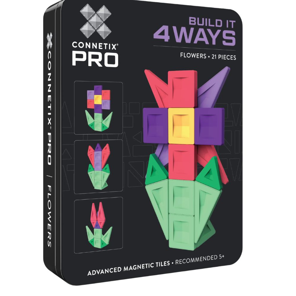 Connetix PRO Build It 4 Ways Flowers Pack 21 Piece