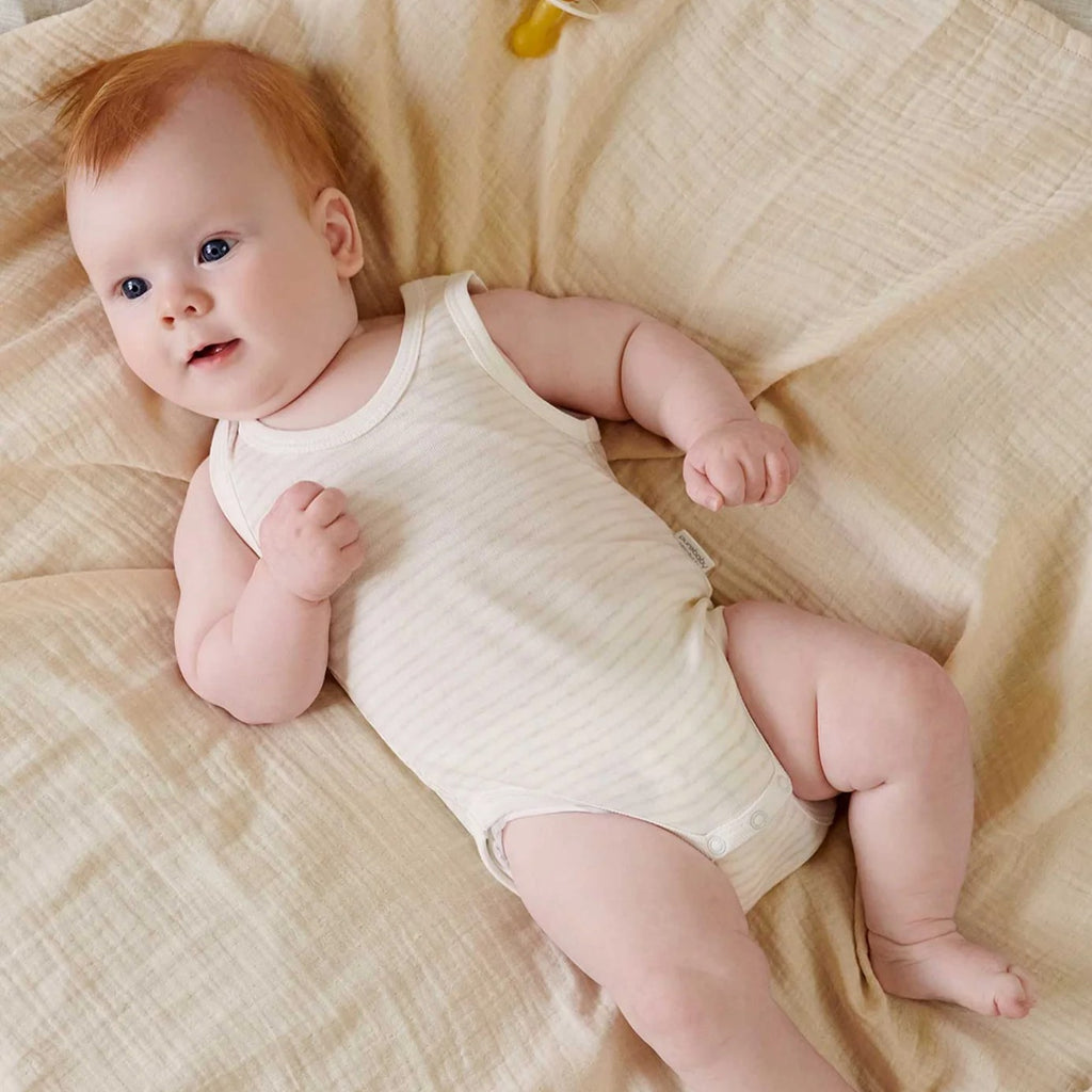 2 Pack Rib Bodysuit - Wheat