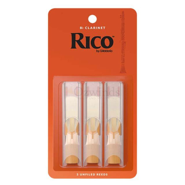 Rico Size 2 Bb Clarinet Reeds 3 Pk