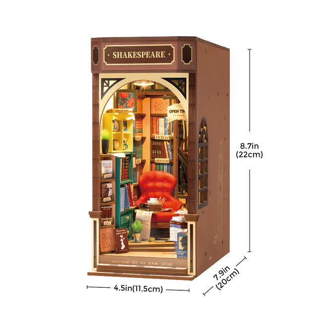 Rolife DIY Bookends Kit Bookstore - The Toy Station