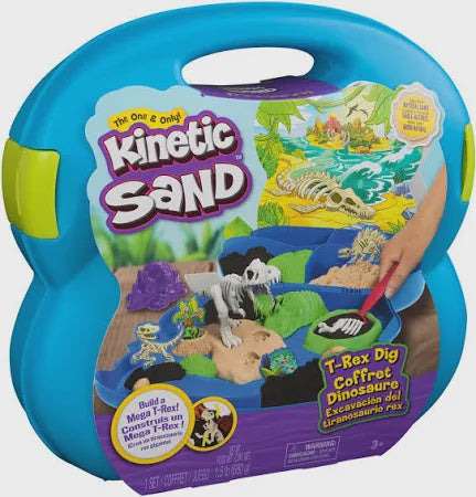 Kinetic Sand Dino Fossil Dig Case - The Toy Station