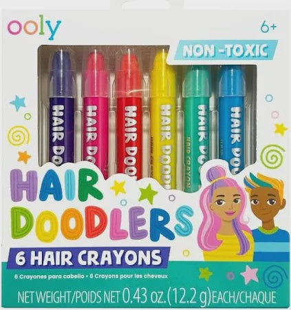 Hair Doodlers - 6 Hair Crayons - The Toy Station
