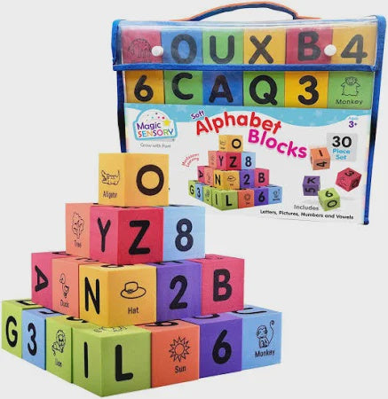 Alphabet & Numbers Foam Blocks