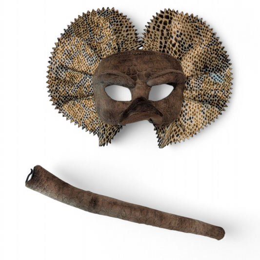 FRILL NECK LIZARD - Animal Mask & Tail