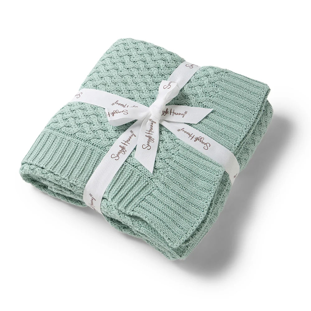 Diamond Knit Baby Blanket