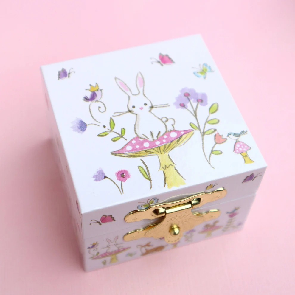 Confetti Heart Earrings Bunny Box - The Toy Station
