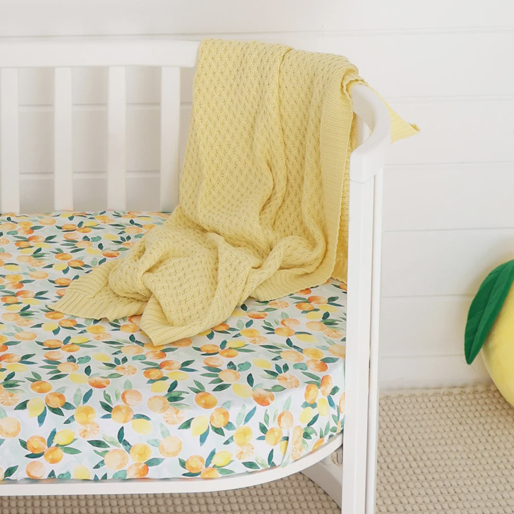 Diamond Knit Baby Blanket