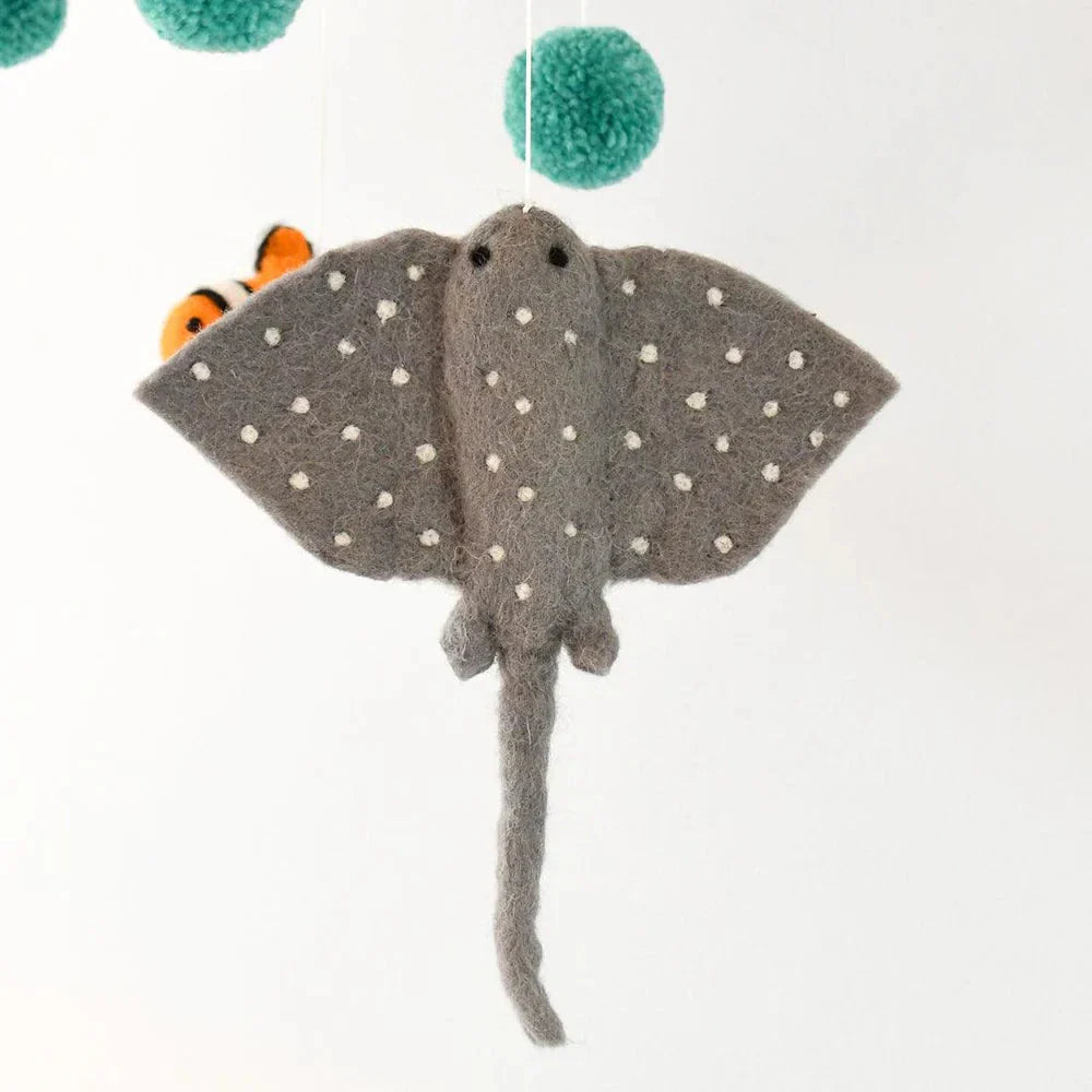 Nursery Cot Mobile - Coral Reef Sea Creatures - Great Barrier Reef - The Toy Station