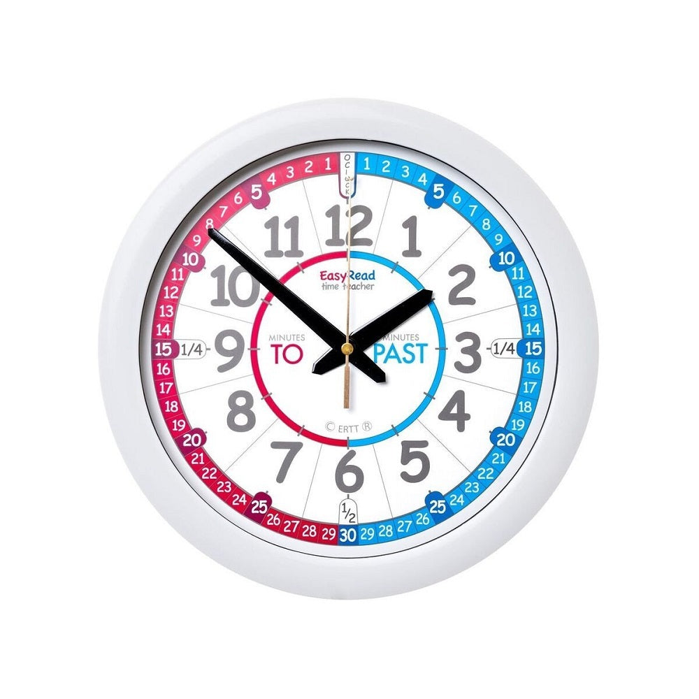 Easy Read Time Teacher Wall Clock - The Toy Station