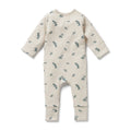 Organic Waffle Zipsuit - Little Olive - The Toy Station