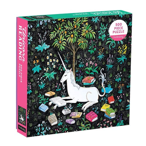 Mudpuppy Puzzle 500pc Unicorn Reading - The Toy Station