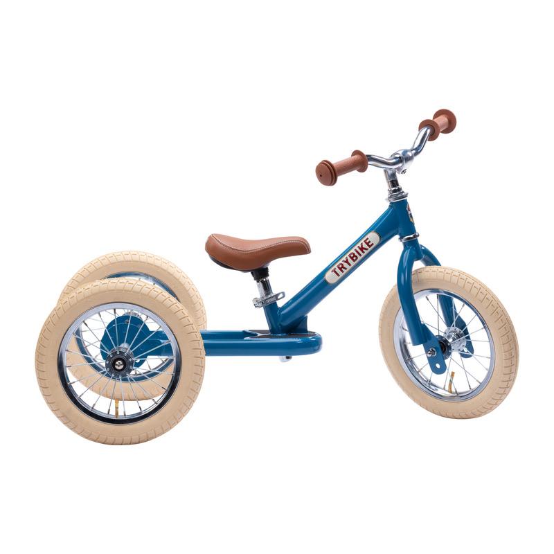 Trybike Convertible Steel Bike Vintage Blue - The Toy Station