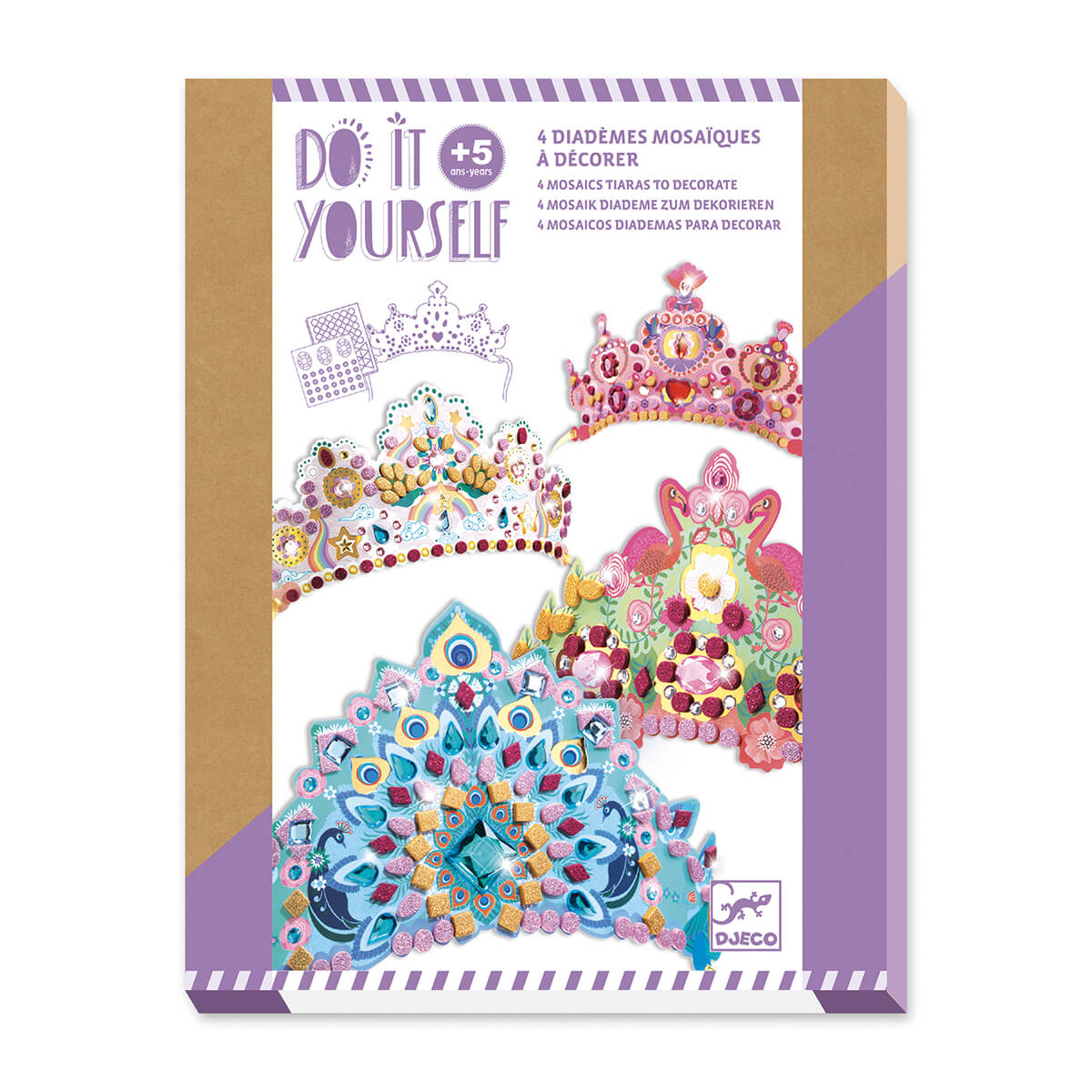 Djeco DIY Mosaic Tiaras - The Toy Station