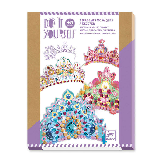 Djeco DIY Mosaic Tiaras - The Toy Station