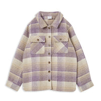 Lilac Check Overshirt