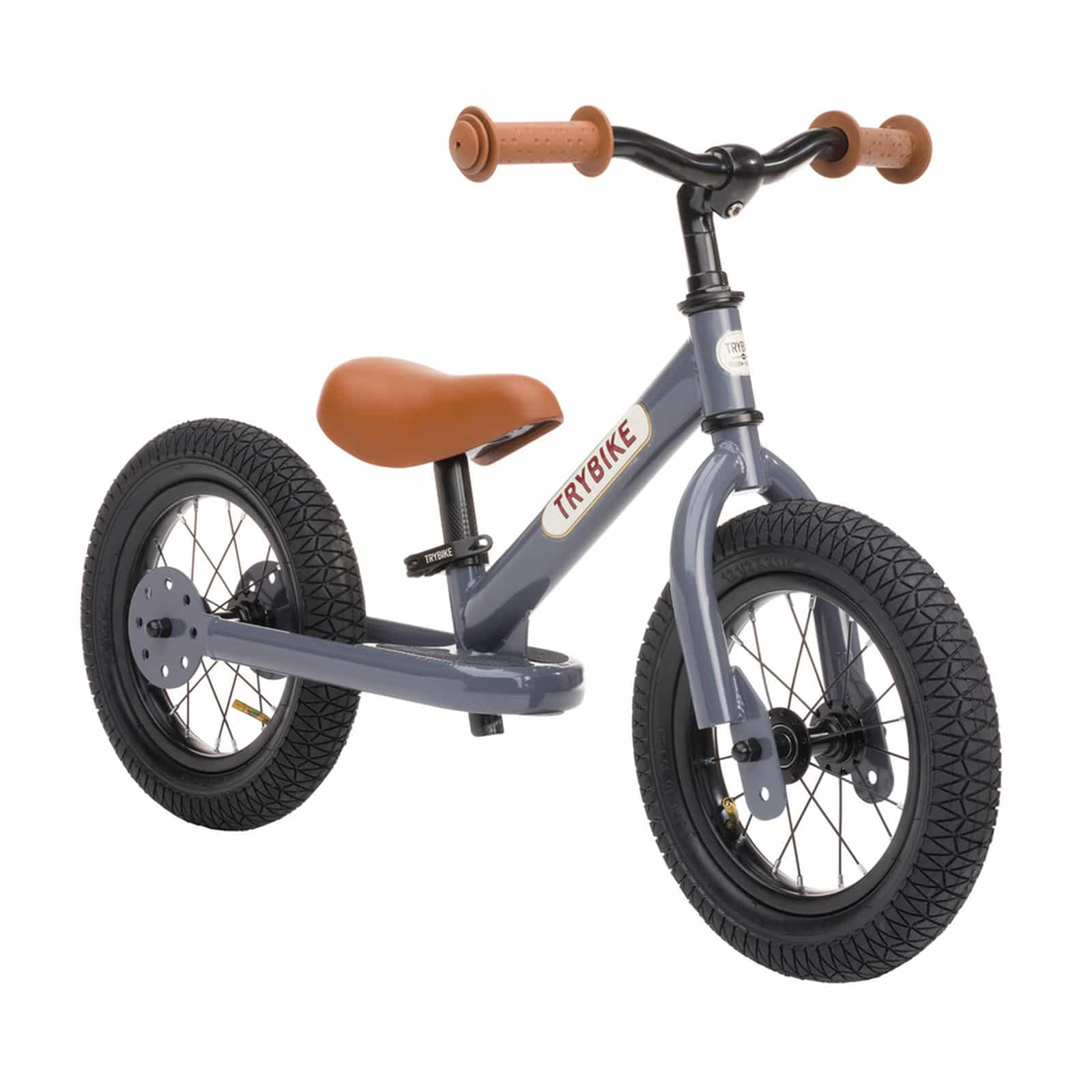 Trybike Convertible Steel Bike in Vintage Grey - The Toy Station